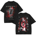 Silent Hill F Friends Don'T Last Forever Horror Game Washed Tshirt Oversize 2 Sided Cotton Unisex Trendy Game Day Gaming Top Graphic T-Shirts